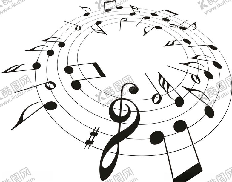编号：81135109222203114898【酷图网】源文件下载-音符