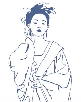 古装矢量简笔画