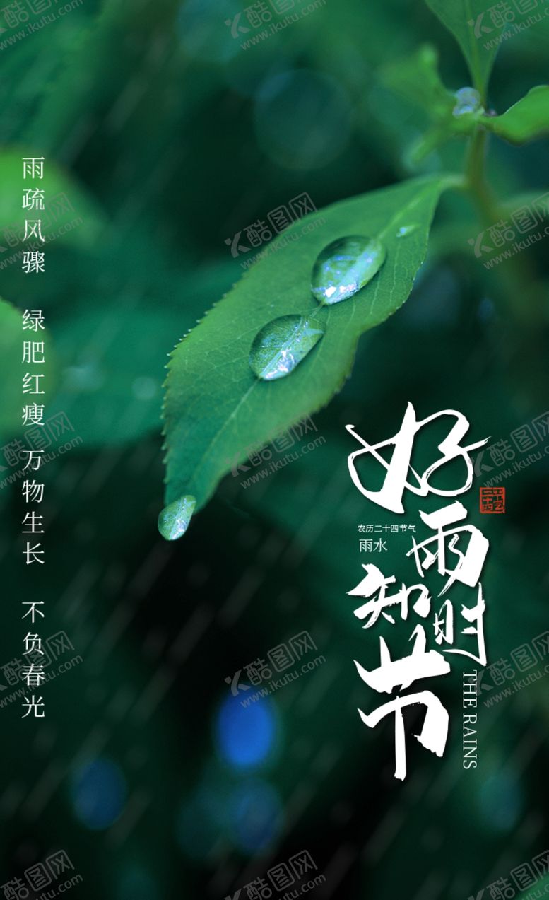 编号：77931302041617243451【酷图网】源文件下载-雨水海报