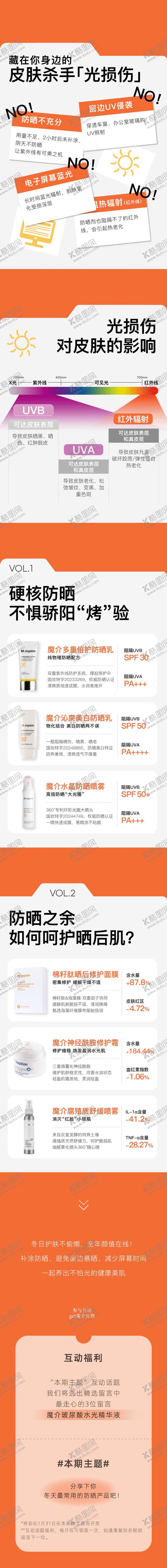 编号：58859503241645434938【酷图网】源文件下载-防晒避坑指南公众号长图