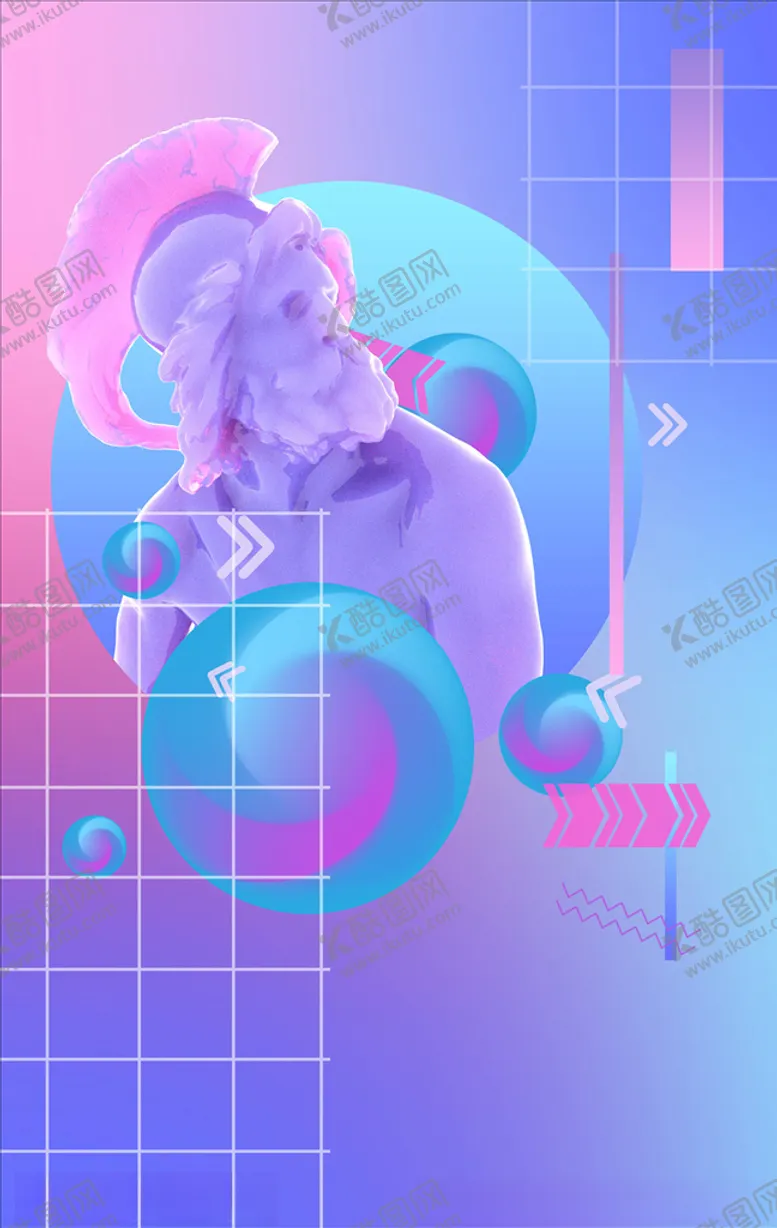 编号：57374305040516372323【酷图网】源文件下载-蒸汽波背景