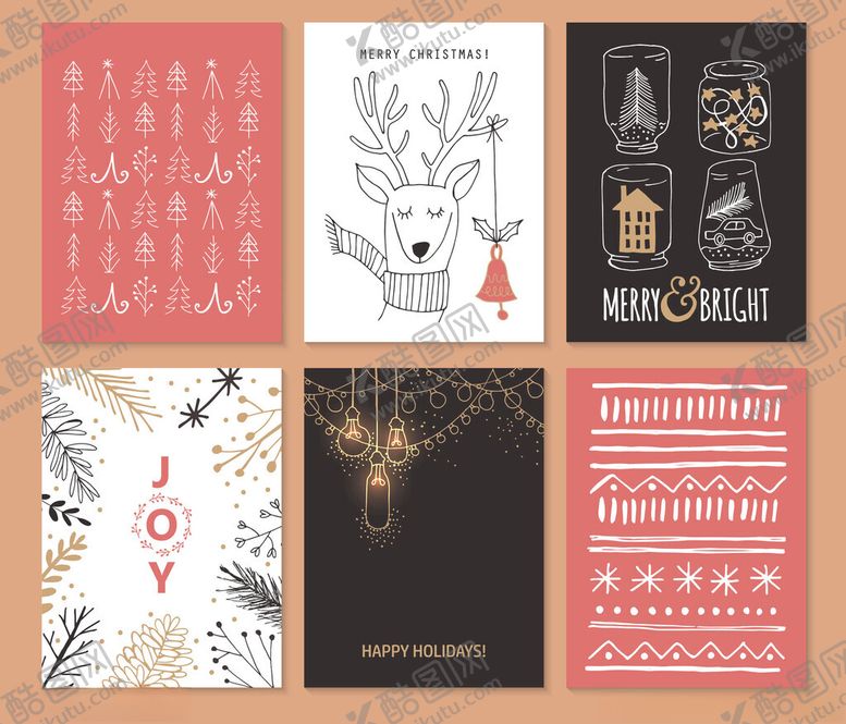 编号：48483411192052231450【酷图网】源文件下载-圣诞主题创意卡片设计