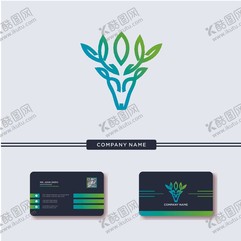 编号：75641909121404185921【酷图网】源文件下载-鹿头标志