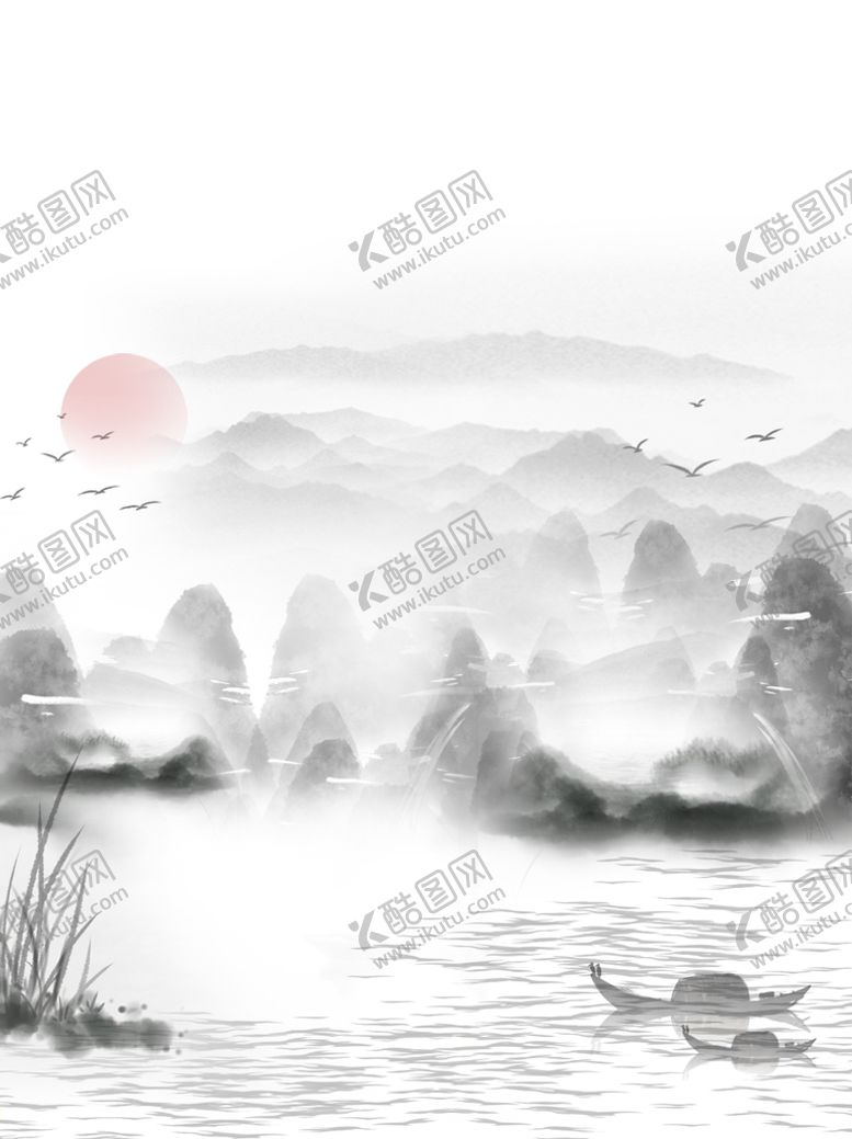 编号：88686810240223409245【酷图网】源文件下载-水墨背景