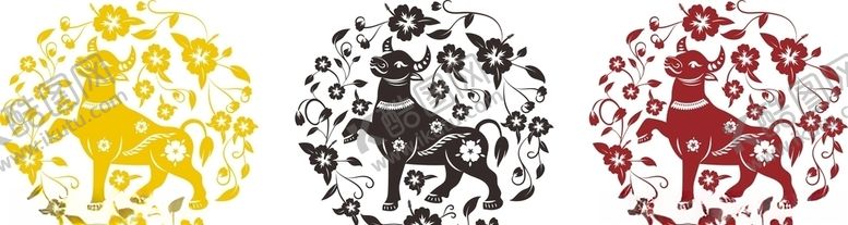 编号：36088610012111056183【酷图网】源文件下载-牛贴画