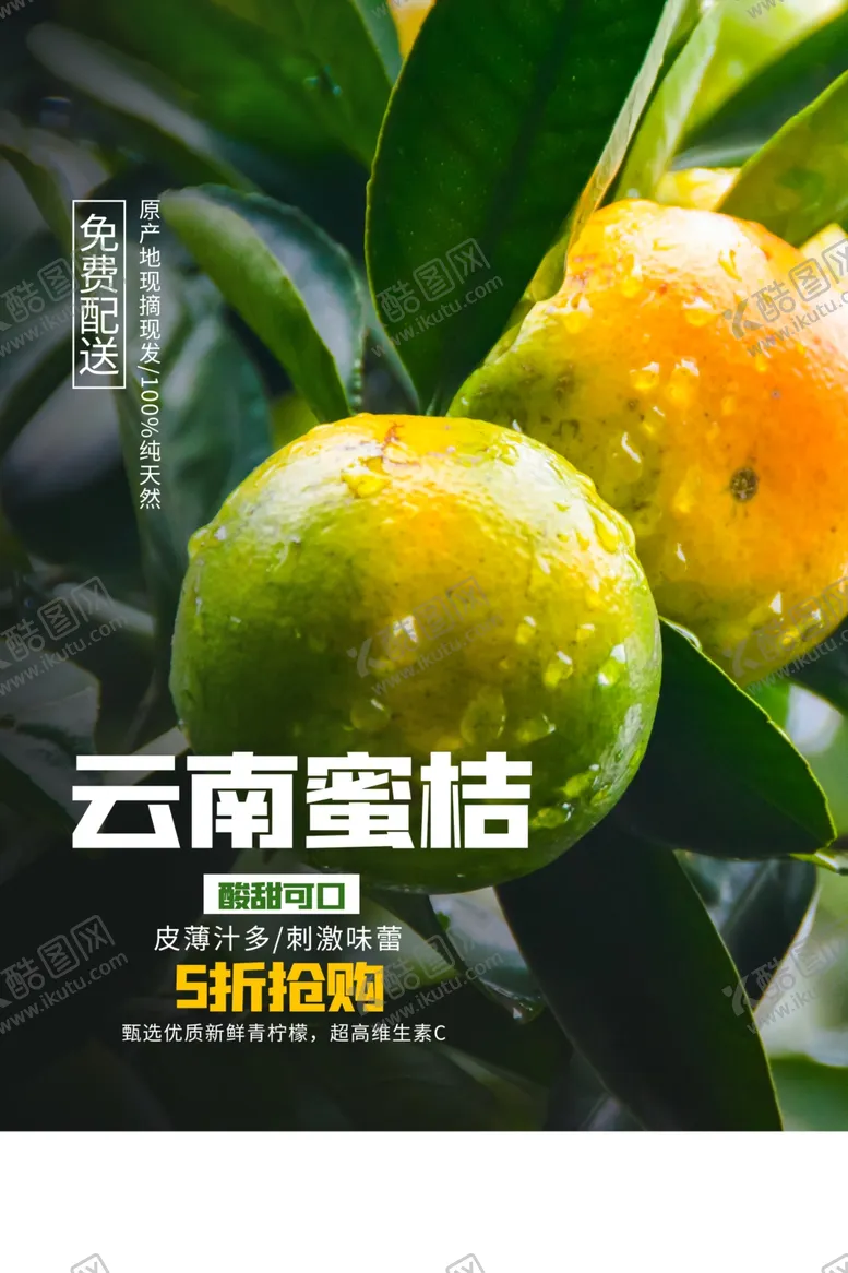 编号：74559406250324245289【酷图网】源文件下载-云南蜜桔水果果农活动宣传海报