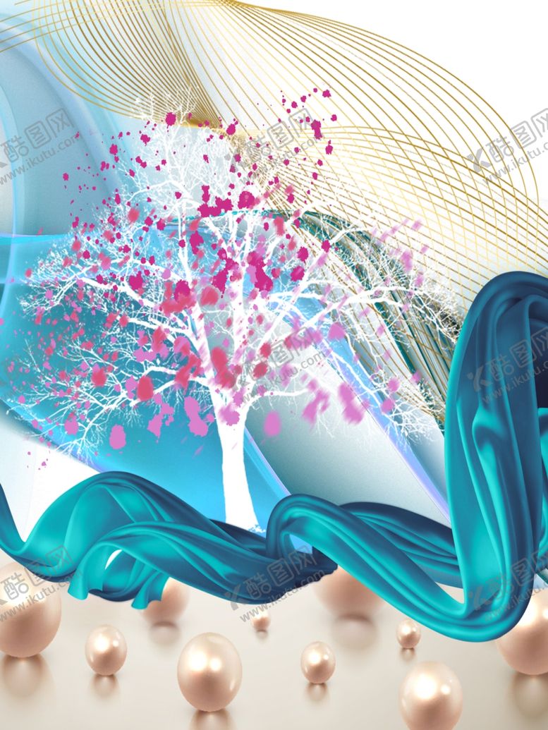 编号：33753410062004574130【酷图网】源文件下载-淡雅发财树玄关装饰画