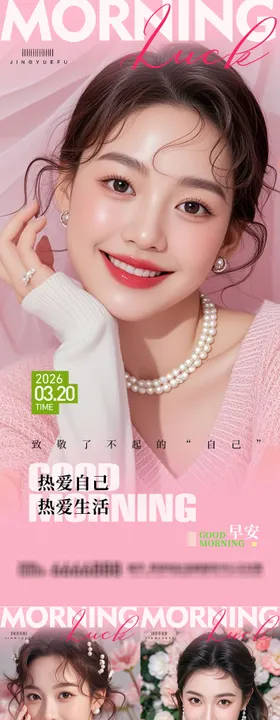 医美早安女神系列海报