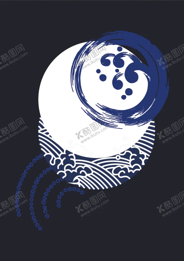 编号：26497407020600087370【酷图网】源文件下载-刺绣效果服装图案水墨