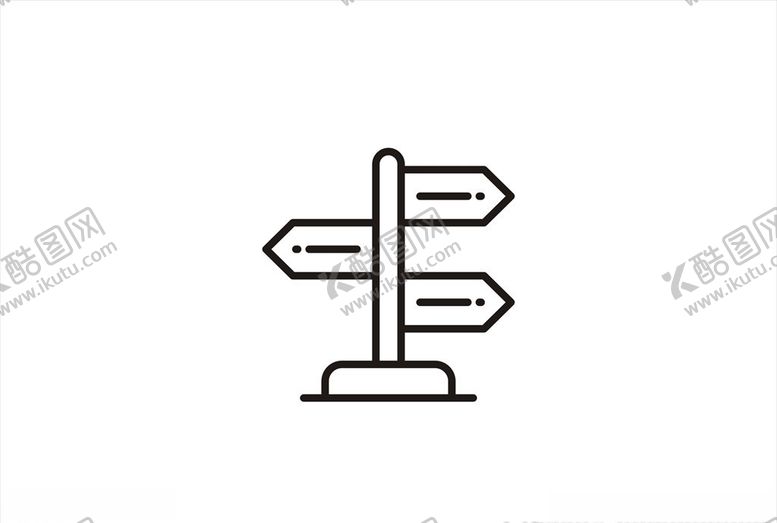 编号：72647509232324257416【酷图网】源文件下载-道路牌图标设计矢量