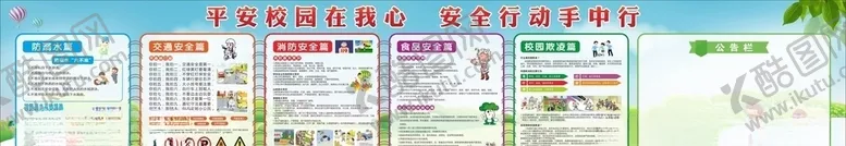 编号：14828506160606204257【酷图网】源文件下载-校园安全知识展板