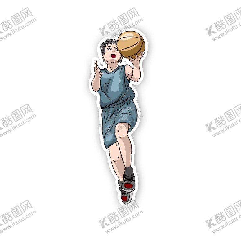 编号：10756909200646428549【酷图网】源文件下载-打篮球的少年篮球运动篮球比赛卡