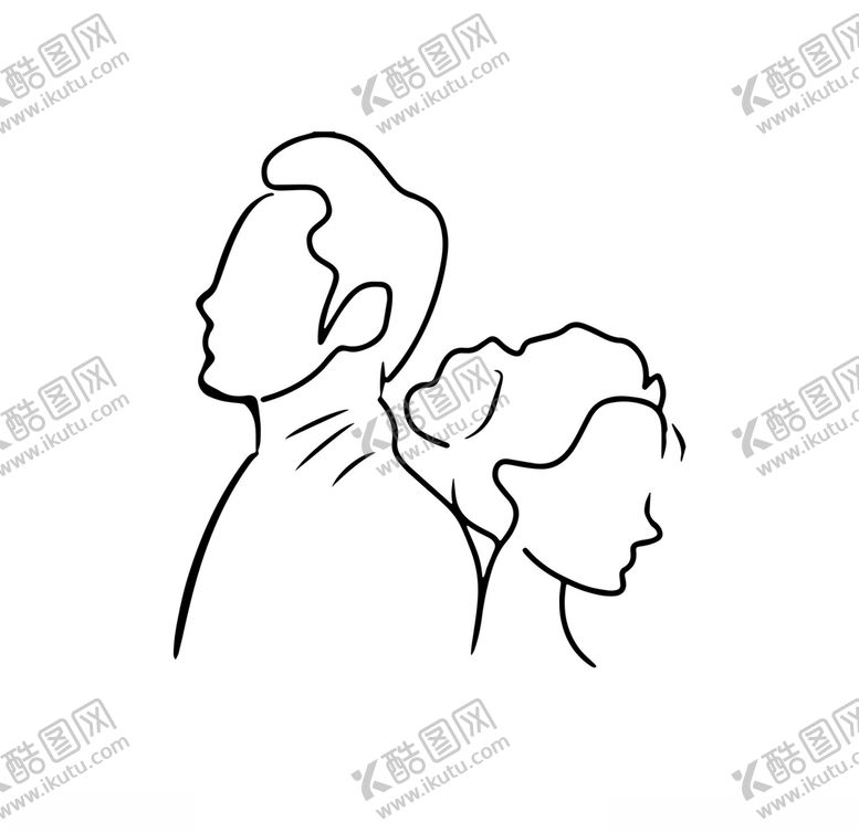 编号：26790705031358391776【酷图网】源文件下载-婚礼线条logo3