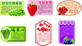 多彩果蔬标签设计集合