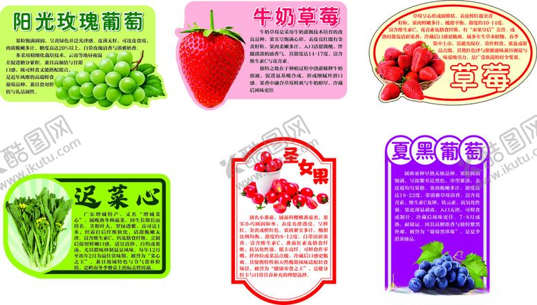 编号：96015704020158117701【酷图网】源文件下载-多彩果蔬标签设计集合