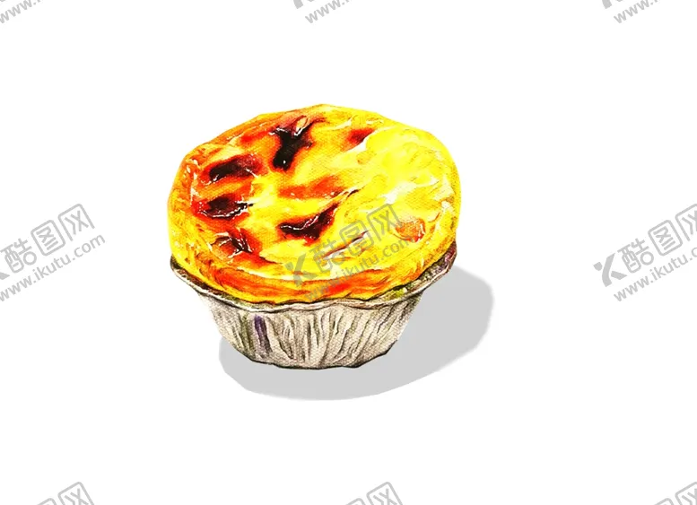 编号：52584002151155096080【酷图网】源文件下载-手绘蛋挞