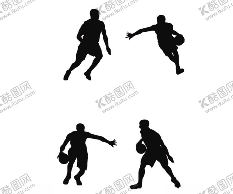编号：78742710090858317755【酷图网】源文件下载-打篮球剪影