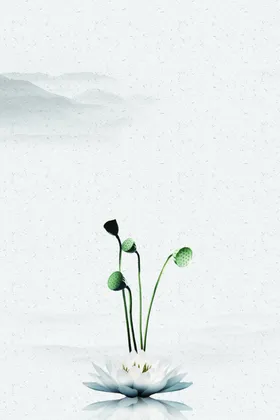 中国风背景山水画素材古工笔画元素