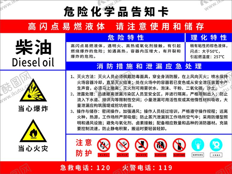 编号：59232710170538329072【酷图网】源文件下载-危险化学品告知卡