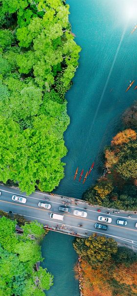 简约摄影图节气夏秋交替背景海报