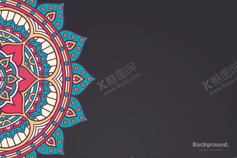 编号：73288709262342283652【酷图网】源文件下载-图案花纹曼陀罗