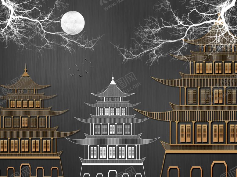编号：91165604090735016439【酷图网】源文件下载-大理石山水背景墙