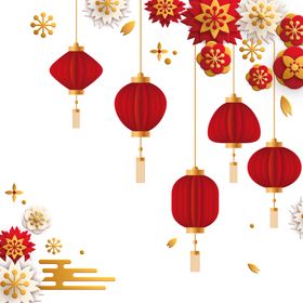 数码印花灯笼花