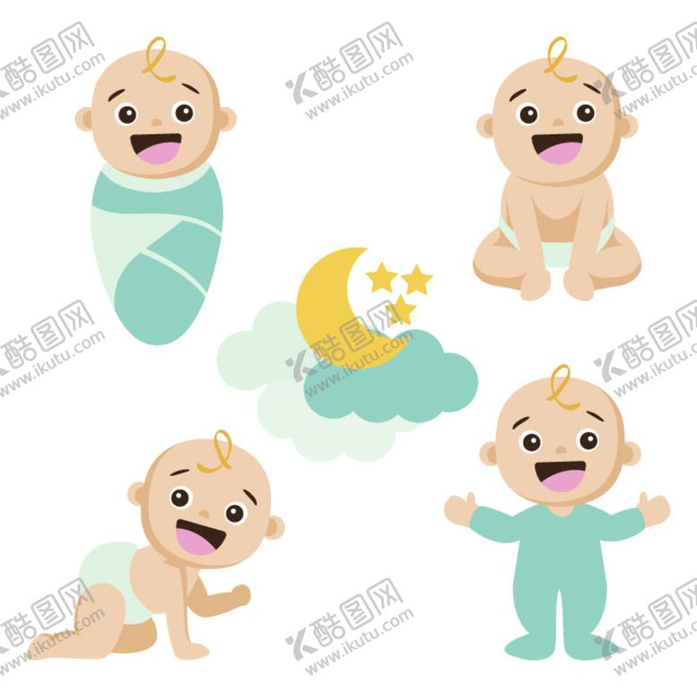 编号：75302801282202529960【酷图网】源文件下载-卡通可爱婴儿