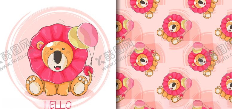 编号：84688909161053158043【酷图网】源文件下载-狮子印花