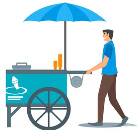 夏季冷饮小卖店