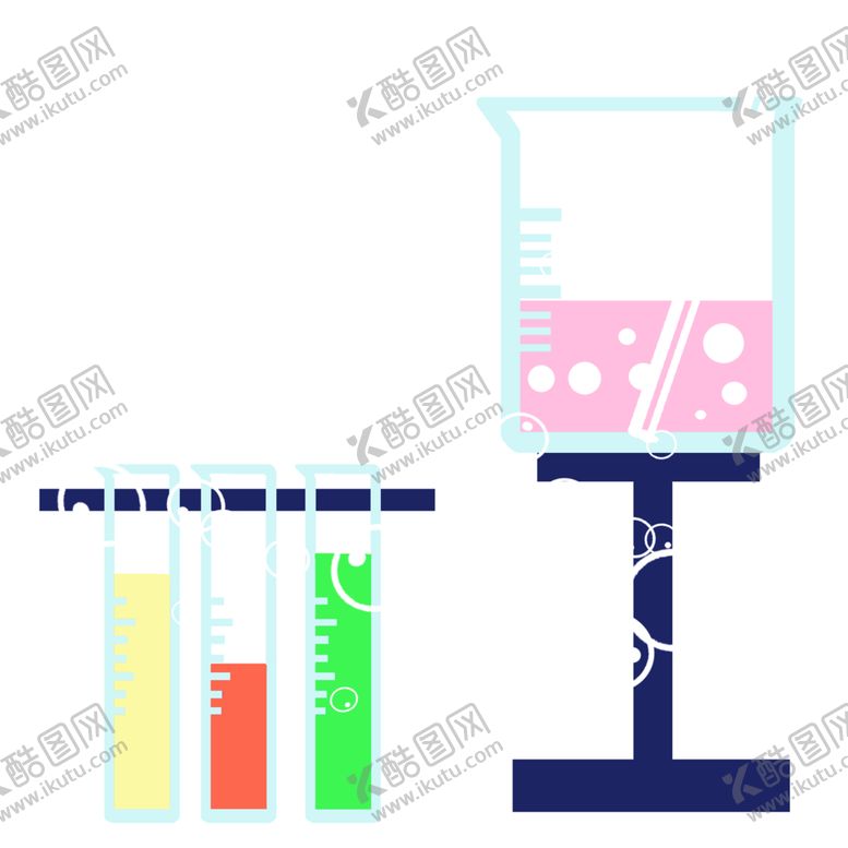 编号：63359904261325031675【酷图网】源文件下载-科学化学实验器材PNG