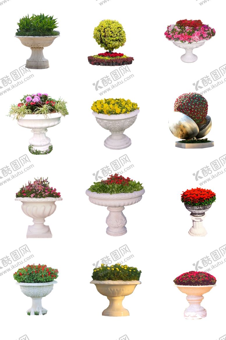 编号：42530210112242103160【酷图网】源文件下载-花坛素材