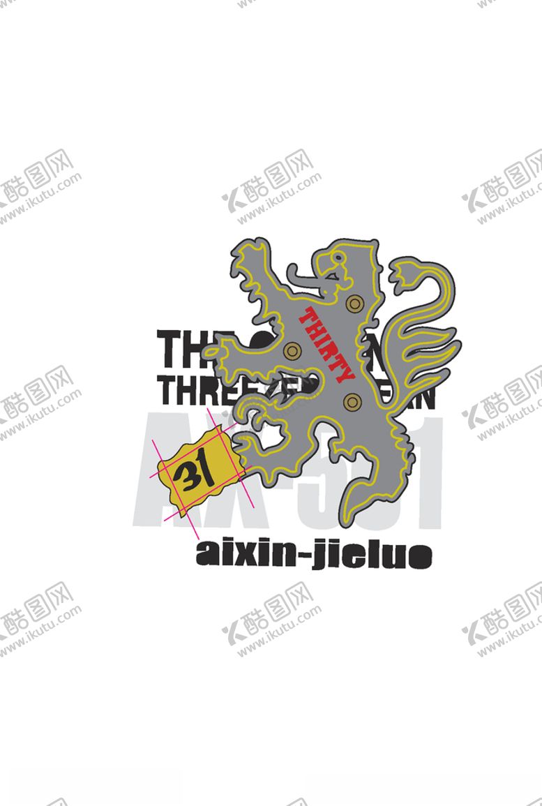 编号：89090407071459402469【酷图网】源文件下载-动物印花