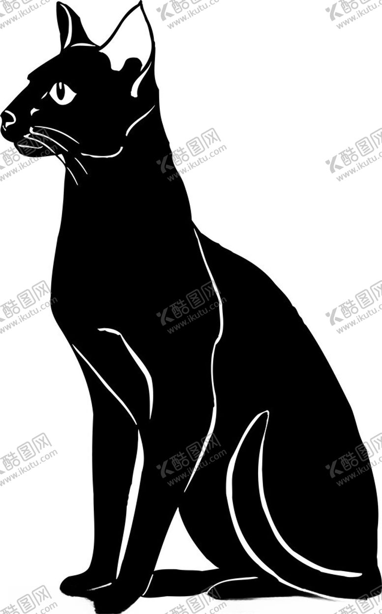 编号：26384302162309429345【酷图网】源文件下载-卡通手绘猫
