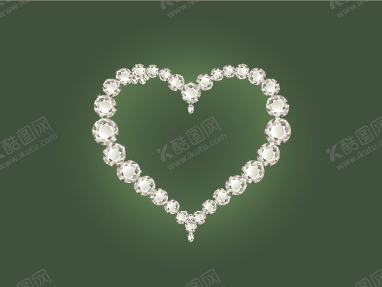 编号：51707810071536011342【酷图网】源文件下载-钻石心形