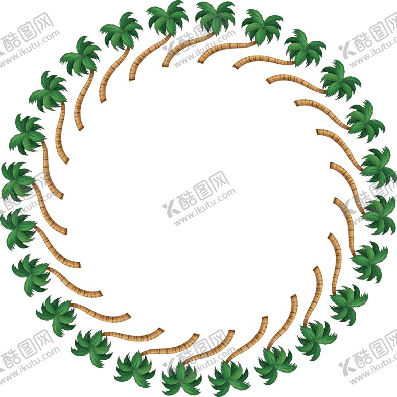 编号：55535107041524142718【酷图网】源文件下载-树木圆环