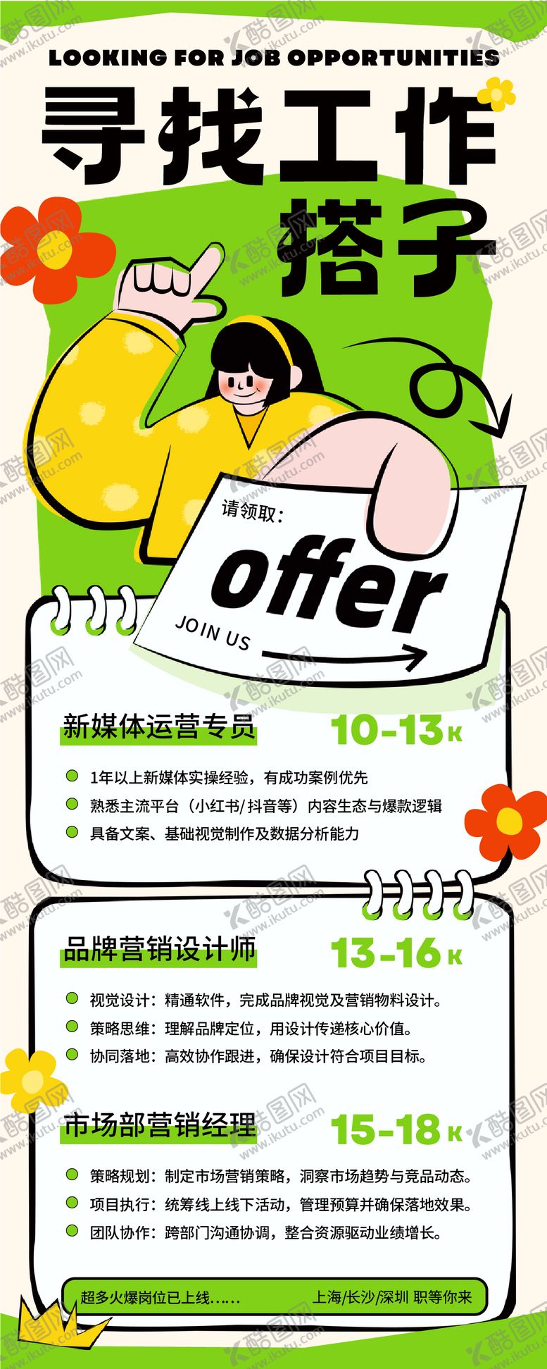 编号：37077603261959228973【酷图网】源文件下载-招聘长图