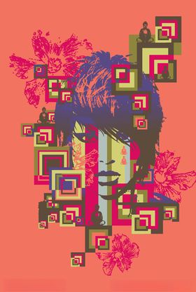 女装人物印花