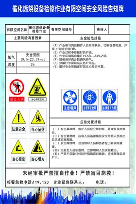 有限空风险告知