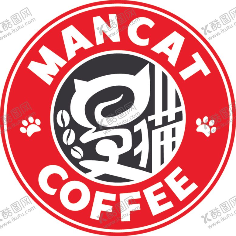 编号：36898004280617388461【酷图网】源文件下载-漫猫咖啡logo