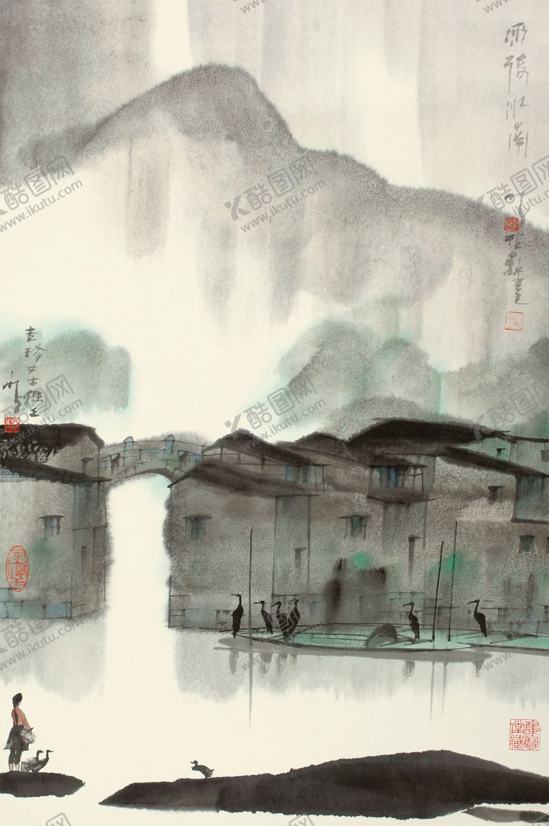 编号：74404109100110139720【酷图网】源文件下载-中式山水风景画