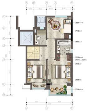 编号：69124809272024326802【酷图网】源文件下载-户型图 家配图 洋房图