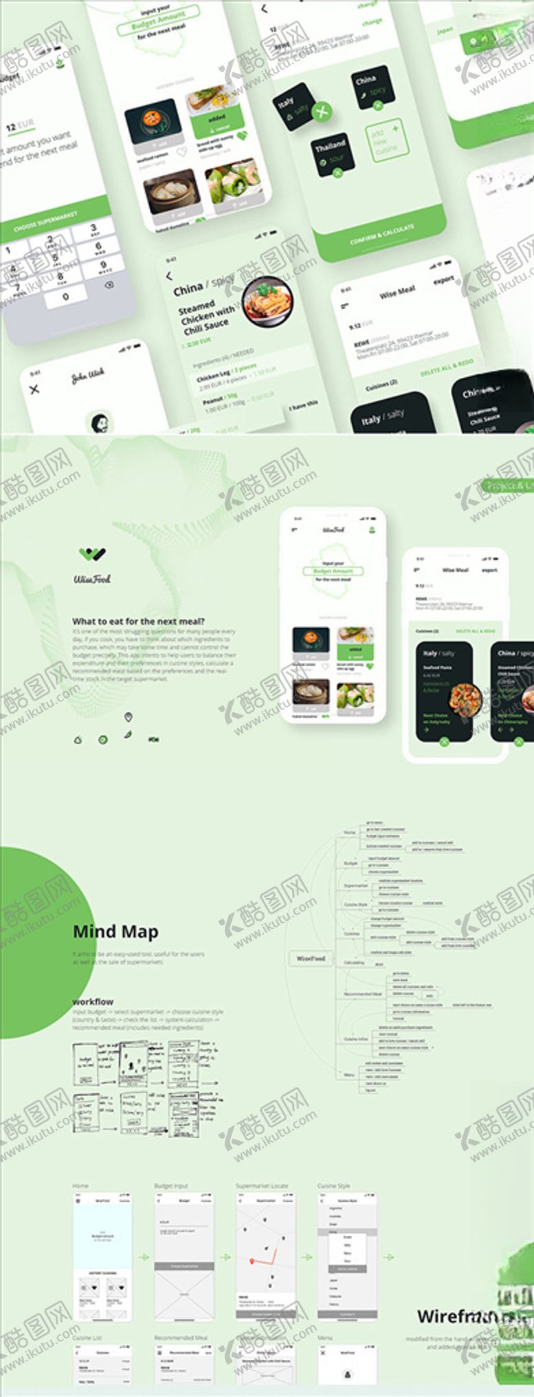 编号：55114603292023558114【酷图网】源文件下载-xd美食外卖绿色UI设计登录页