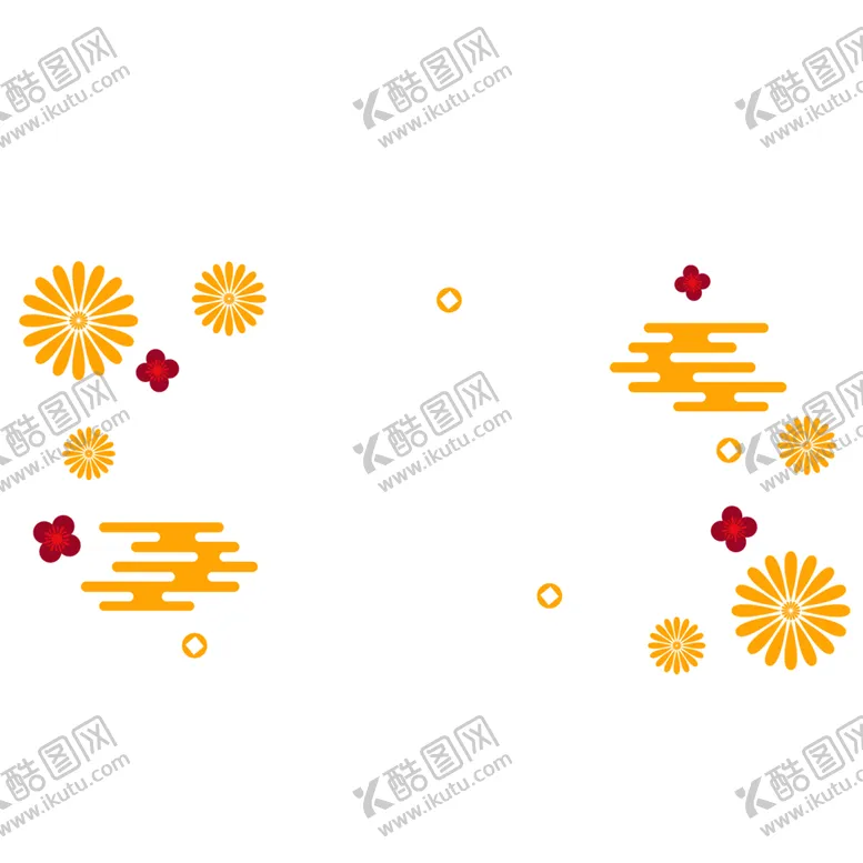 编号：26524506281432009738【酷图网】源文件下载-中国风金色祥云PNG免扣素材