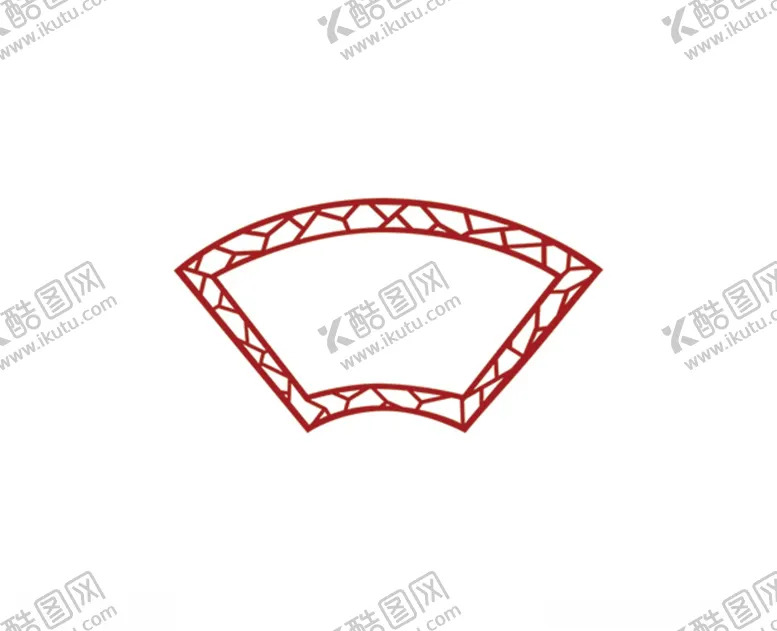 编号：94336103230338354443【酷图网】源文件下载-扇形边框三