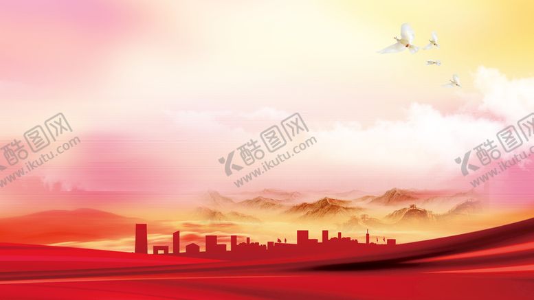 编号：73169409252142553702【酷图网】源文件下载-党建展板 