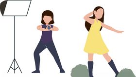 摄影师数码像拍照插图