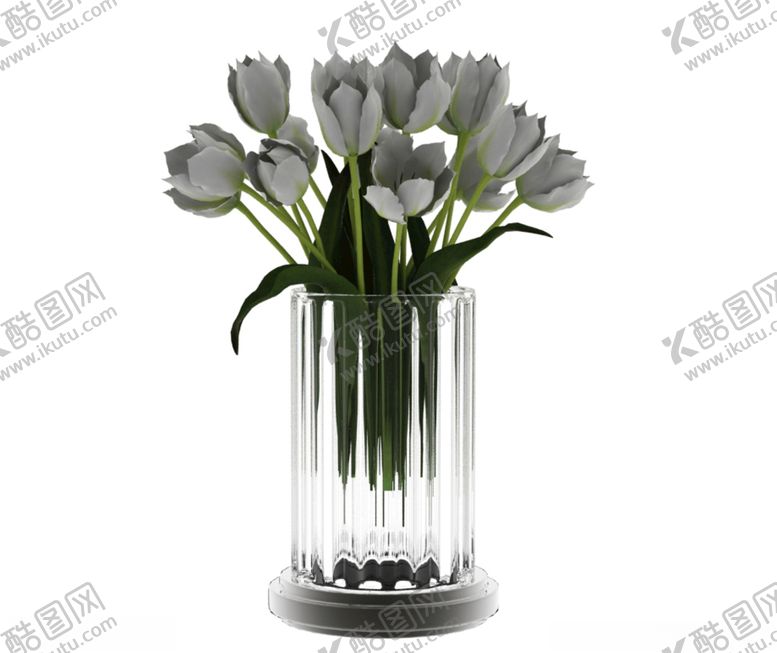 编号：15361909281604151212【酷图网】源文件下载-白色花瓶3d模型