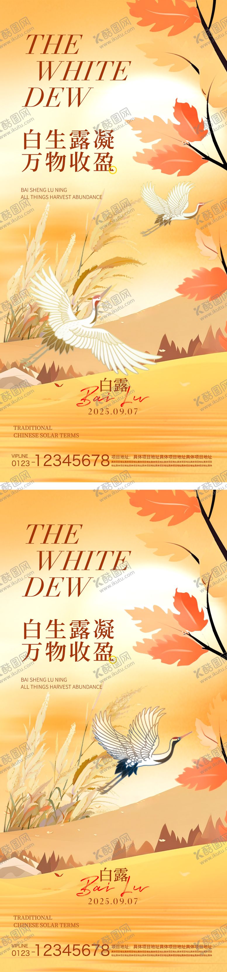 编号：77333309061736253610【酷图网】源文件下载-白露节气海报