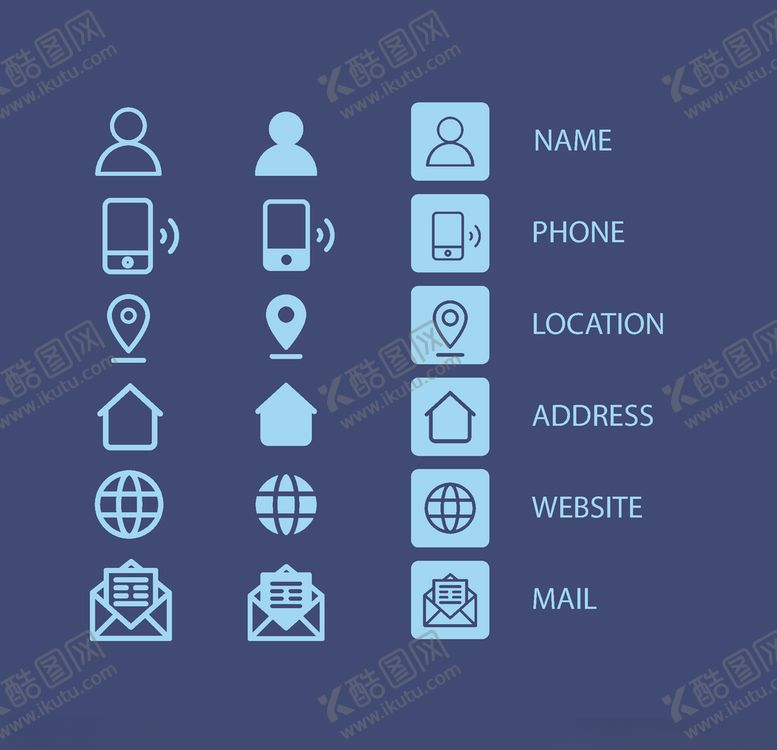 编号：62606605120549582224【酷图网】源文件下载-社交信息图标设计矢量